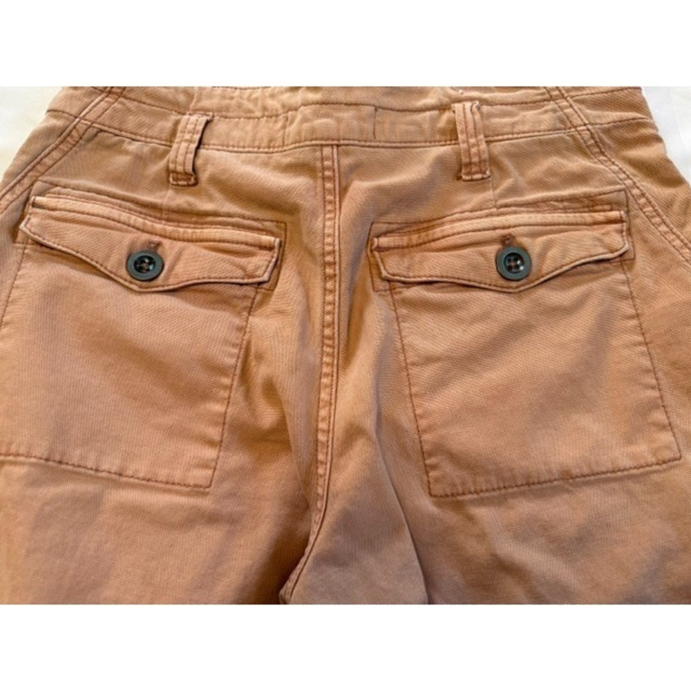 Anthropologie The Wanderer Mid-Rise Pants Utility Cargo Straight PINK TAN 28 - Picture 4 of 5